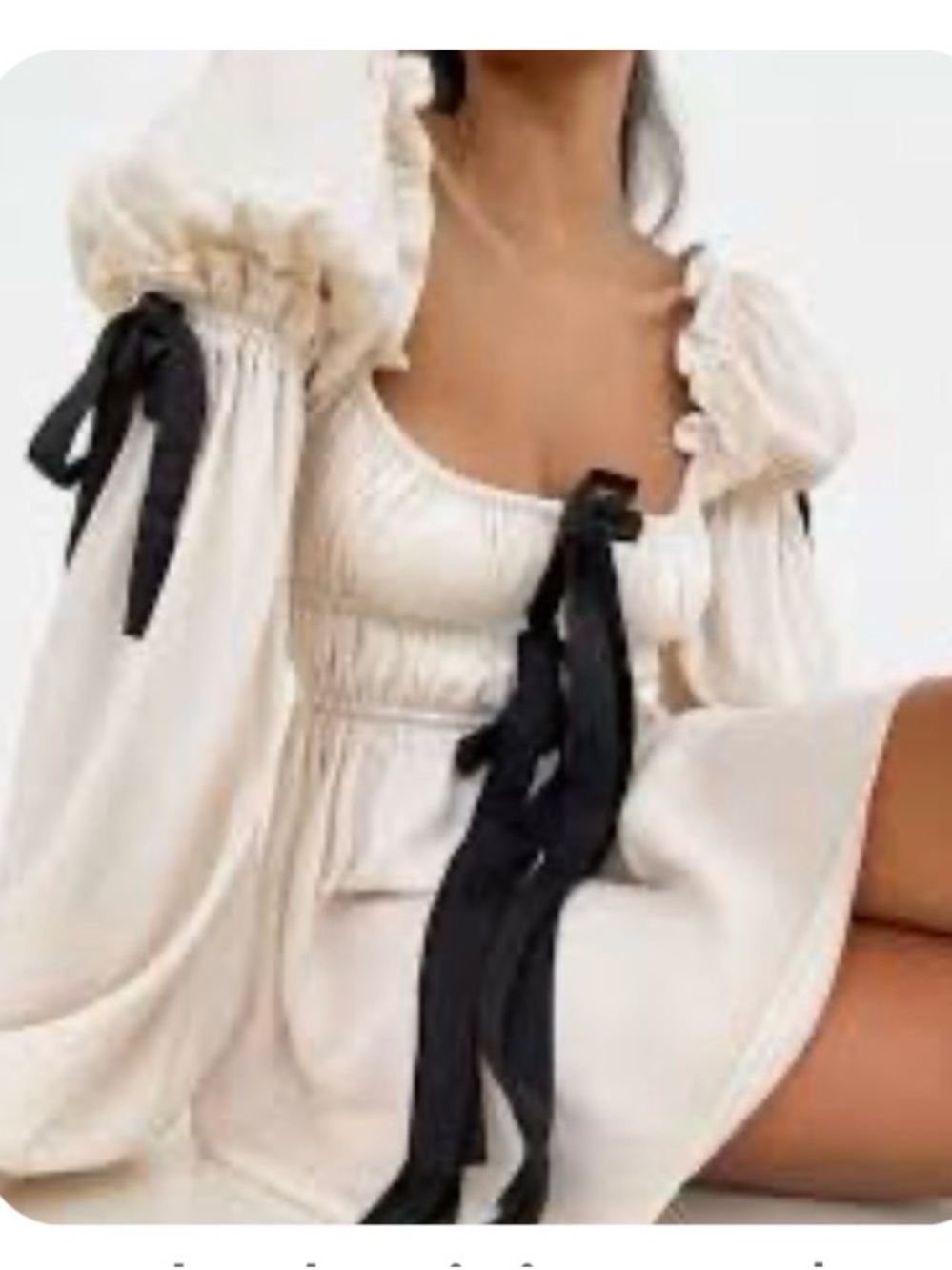 Rumored Cream Babydoll dress NEW